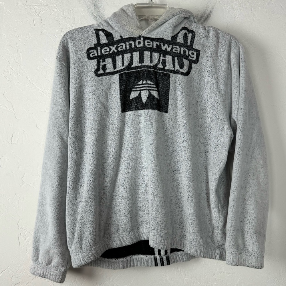 Adidas x AW Alexander‎ Wang Hoodie Pullover Sweatshirt Terry Cloth Towel RARE